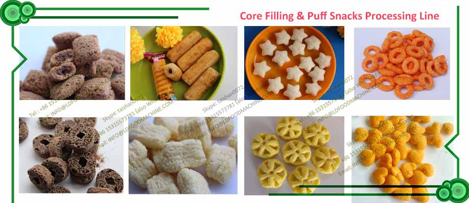 Corn Flakes And Puffed Snacks Food make machinery/extruder