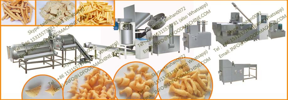 Automatic Corn Bugle Snacks Production Line Fried Wheat Flour Chips machinery