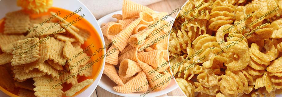 automatic frying bugles/doritos extrusion make machinery processing line