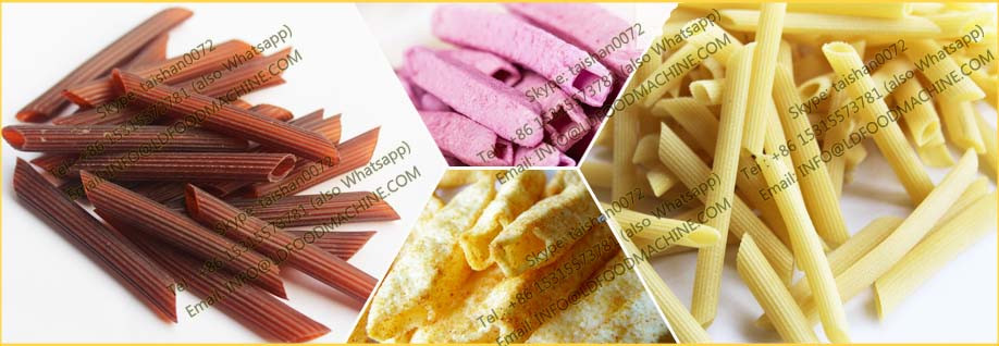 crisp Extruded Fry Wheat Corn Flour Pellet 3D Snacks machinery