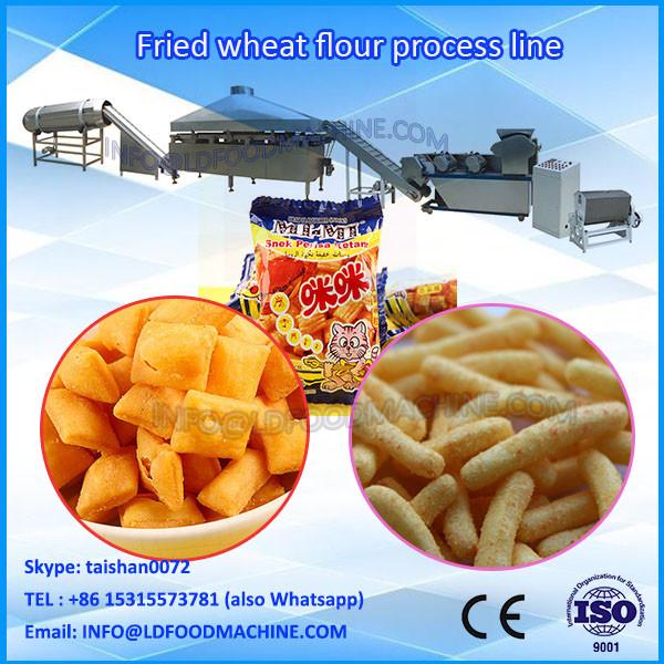 Fried Wheat Flour Snacks Bugles Rice Crust Line/Automatic Fried  machinery #1 image