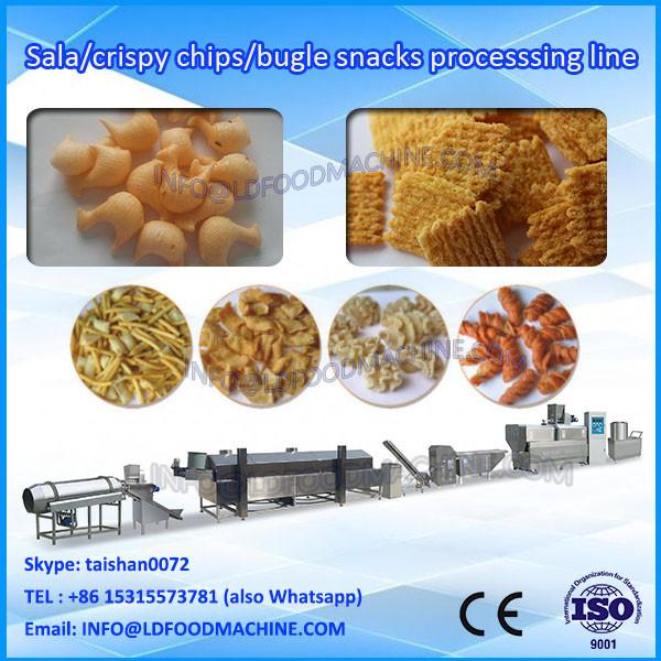 automatic frying bugles snacks food twin screw extruder machinery #1 image