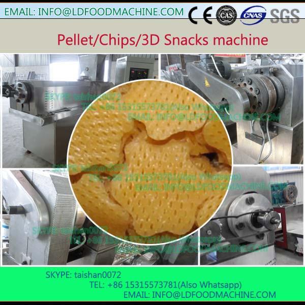 automatic 3D&amp;2D snack crisp chips/screw/shell/extruded pellet machinery/fried pellets make #1 image